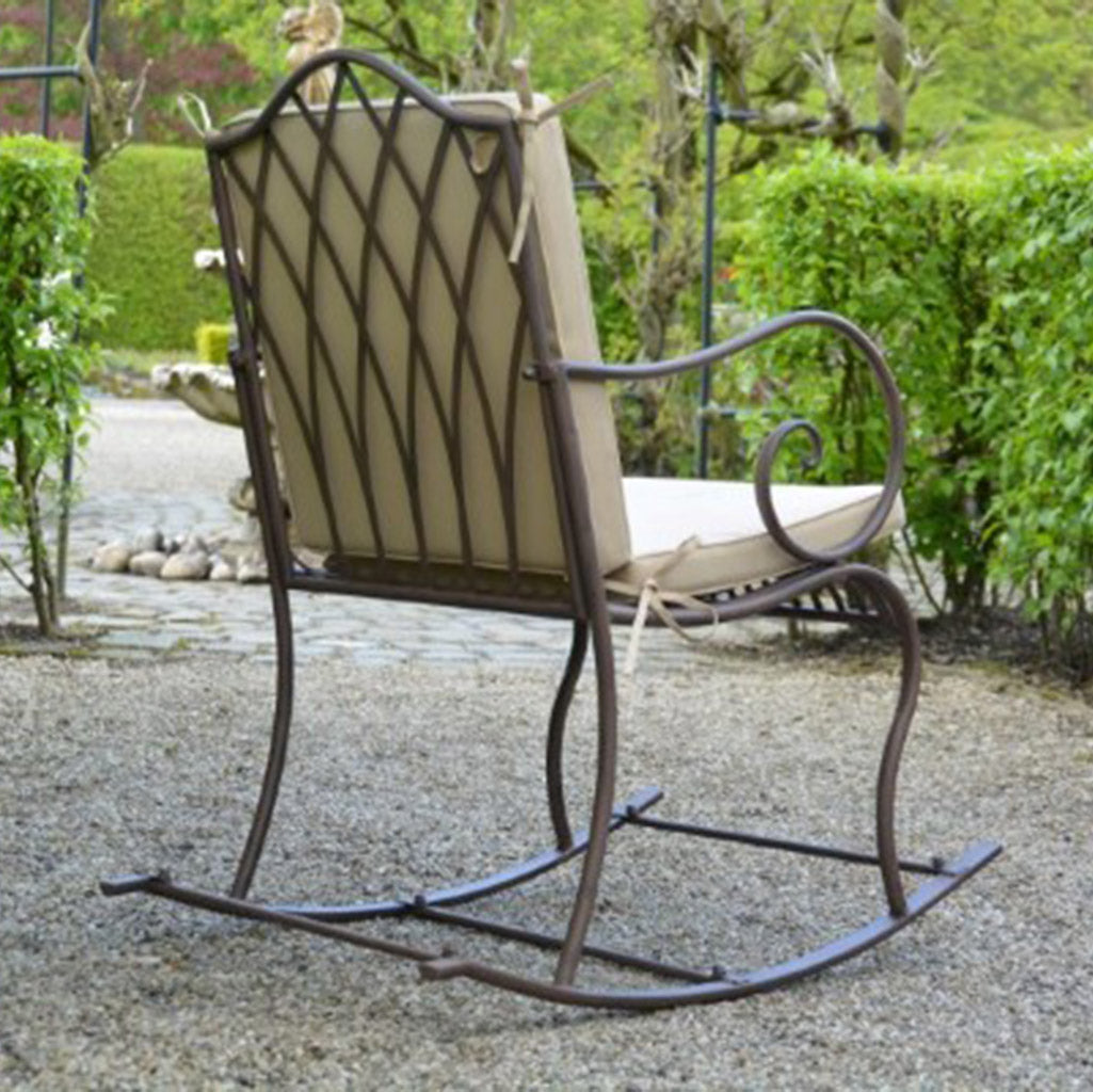 Vintage Rectory Metal Garden Rocking Chair